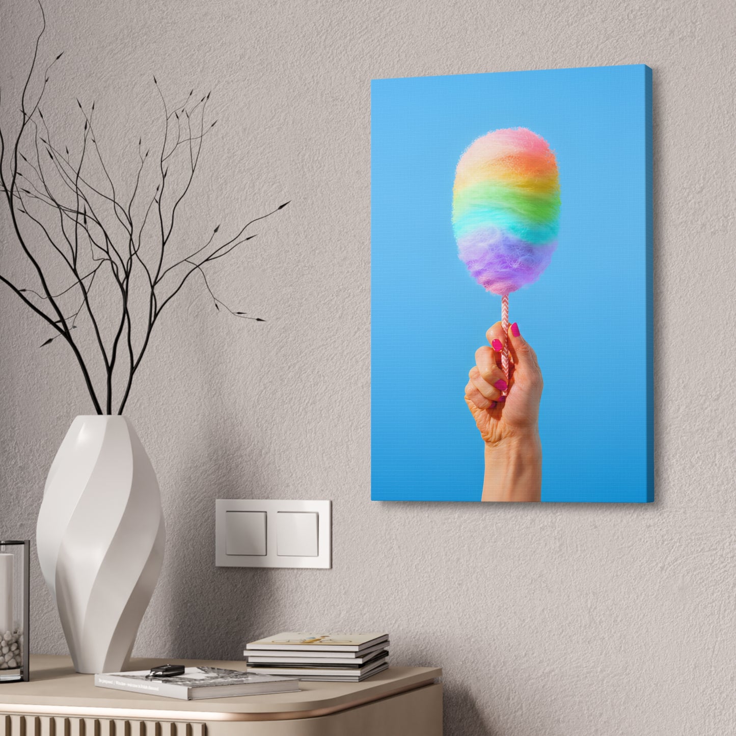 Pride is Sweet | Cotton Candy Stretched Canvas