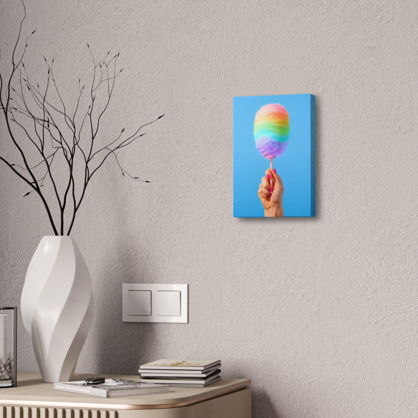 Pride is Sweet | Cotton Candy Stretched Canvas