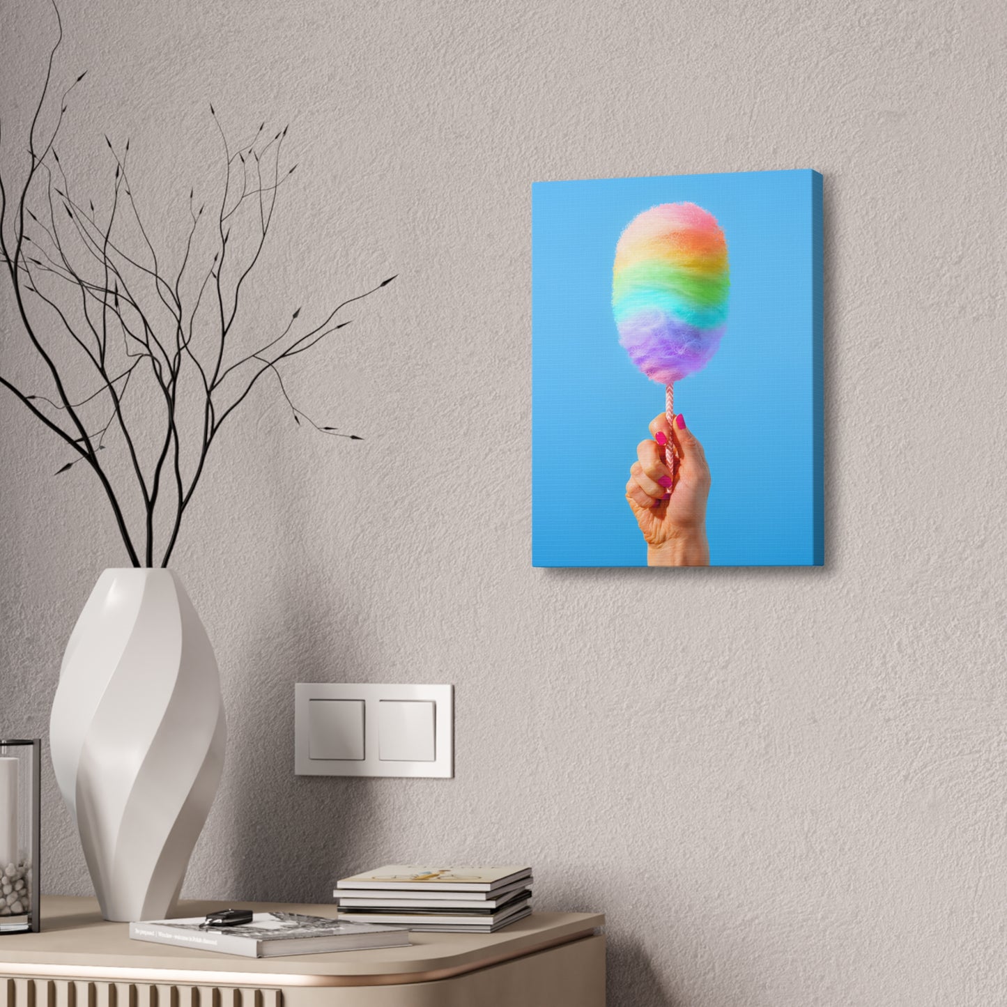 Pride is Sweet | Cotton Candy Stretched Canvas