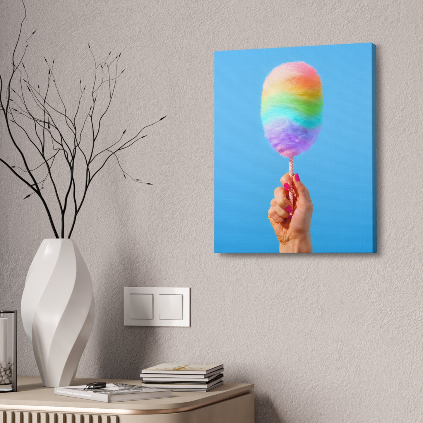 Pride is Sweet | Cotton Candy Stretched Canvas